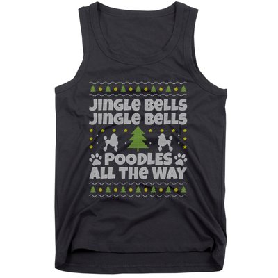 Christmas Poodle Cool Gift Tank Top