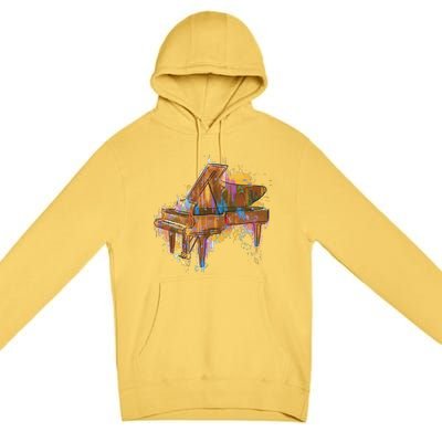 Colorful Piano Premium Pullover Hoodie