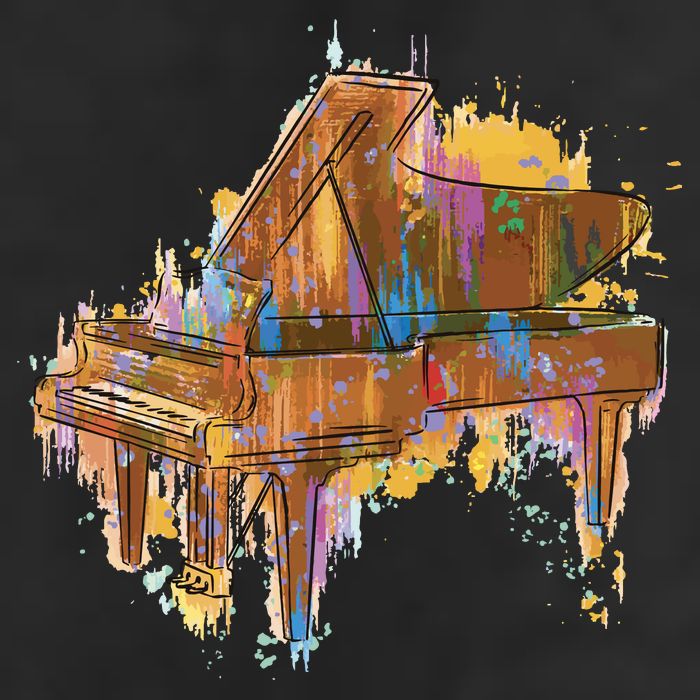 Colorful Piano Trucker Hat