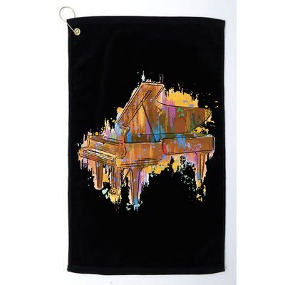 Colorful Piano Golf Towel