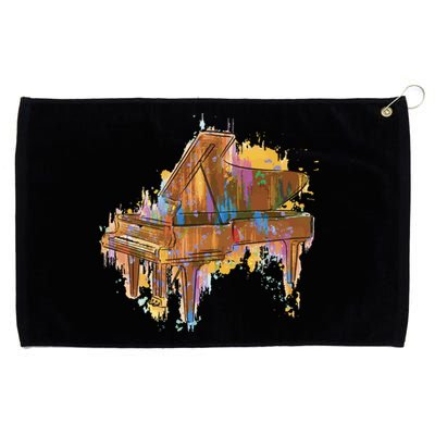 Colorful Piano Grommeted Golf Towel