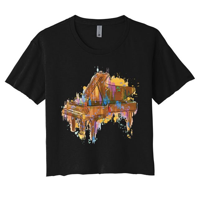 Colorful Piano Crop Top