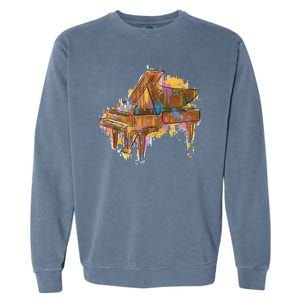 Colorful Piano Garment-Dyed Sweatshirt