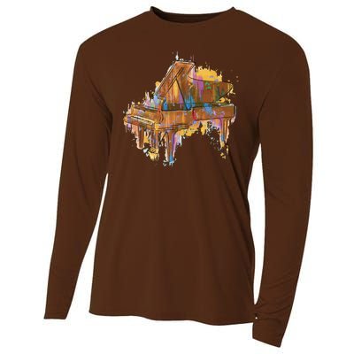 Colorful Piano Cooling Performance Long Sleeve Crew