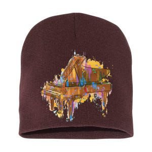 Colorful Piano Short Acrylic Beanie