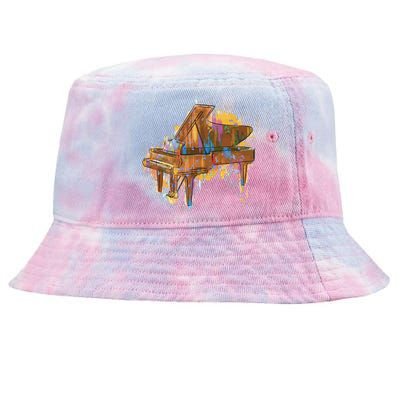 Colorful Piano Tie-Dyed Bucket Hat