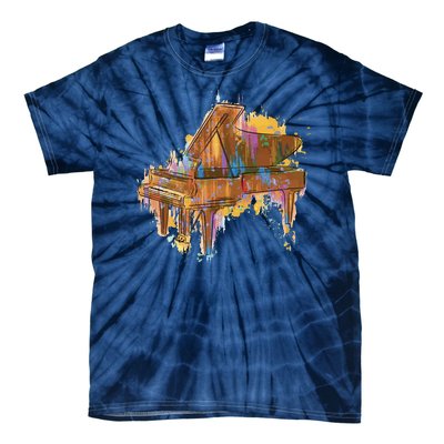 Colorful Piano Tie-Dye T-Shirt