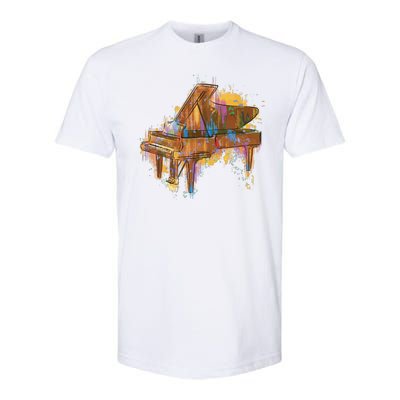 Colorful Piano Softstyle® CVC T-Shirt