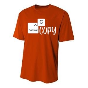 Copy Paste Ctrl C Gift Family Matching Father Daughter Son Gift Performance Sprint T-Shirt