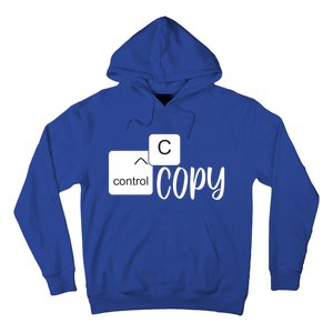 Copy Paste Ctrl C Gift Family Matching Father Daughter Son Gift Hoodie