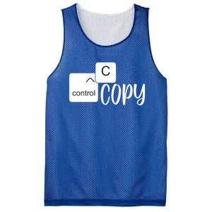 Copy Paste Ctrl C Gift Family Matching Father Daughter Son Gift Mesh Reversible Basketball Jersey Tank