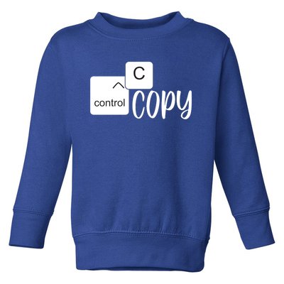 Copy Paste Ctrl C Gift Family Matching Father Daughter Son Gift Toddler Sweatshirt