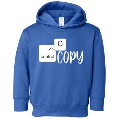 Copy Paste Ctrl C Gift Family Matching Father Daughter Son Gift Toddler Hoodie