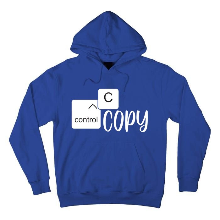 Copy Paste Ctrl C Gift Family Matching Father Daughter Son Gift Tall Hoodie