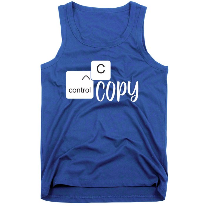 Copy Paste Ctrl C Gift Family Matching Father Daughter Son Gift Tank Top