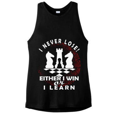 Chess Player Chess Board I Lost Never Ladies PosiCharge Tri-Blend Wicking Tank