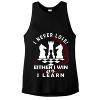 Chess Player Chess Board I Lost Never Ladies PosiCharge Tri-Blend Wicking Tank