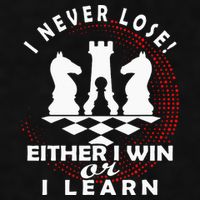 Chess Player Chess Board I Lost Never Ladies PosiCharge Tri-Blend Wicking Tank