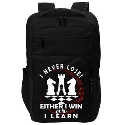 Chess Player Chess Board I Lost Never Impact Tech Backpack