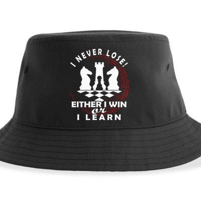 Chess Player Chess Board I Lost Never Sustainable Bucket Hat