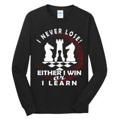 Chess Player Chess Board I Lost Never Tall Long Sleeve T-Shirt