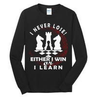 Chess Player Chess Board I Lost Never Tall Long Sleeve T-Shirt