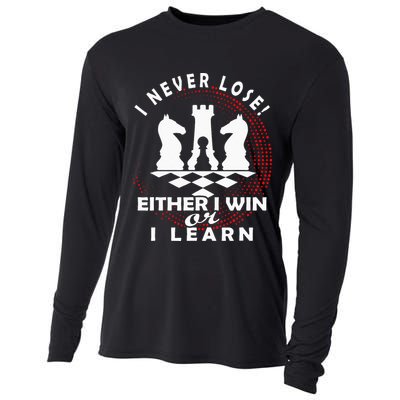 Chess Player Chess Board I Lost Never Cooling Performance Long Sleeve Crew