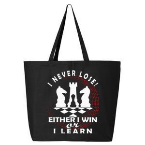 Chess Player Chess Board I Lost Never 25L Jumbo Tote