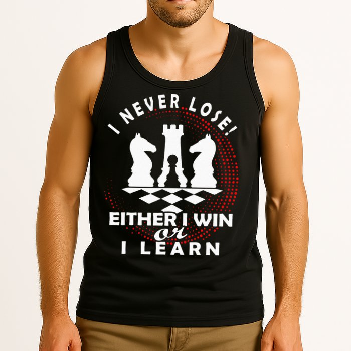 Chess Player Chess Board I Lost Never Tank Top