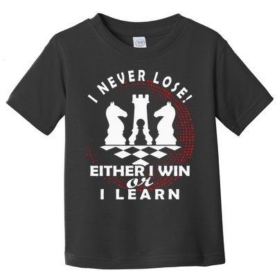 Chess Player Chess Board I Lost Never Toddler T-Shirt