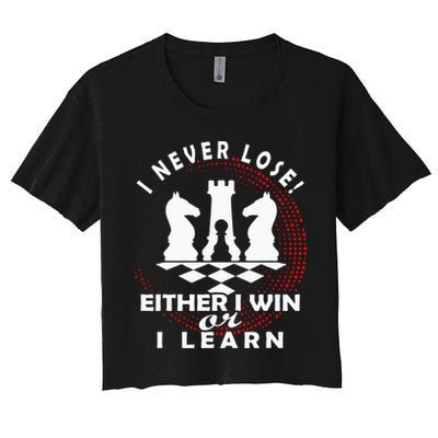 Chess Player Chess Board I Lost Never Crop Top
