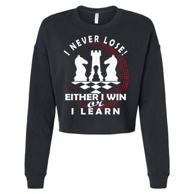 Chess Player Chess Board I Lost Never Cropped Pullover Crew