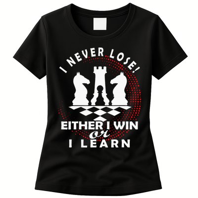 Chess Player Chess Board I Lost Never Womens T-Shirt