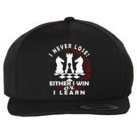 Chess Player Chess Board I Lost Never Wool Snapback Cap