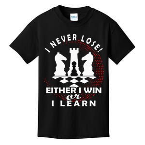 Chess Player Chess Board I Lost Never Kids T-Shirt