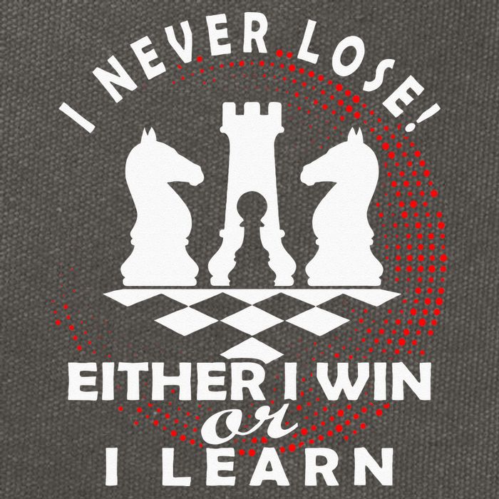 Chess Player Chess Board I Lost Never Cotton Canvas Backpack