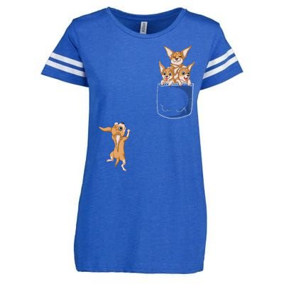 Chihuahua Pocket Enza Ladies Jersey Football T-Shirt