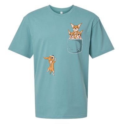 Chihuahua Pocket Sueded Cloud Jersey T-Shirt