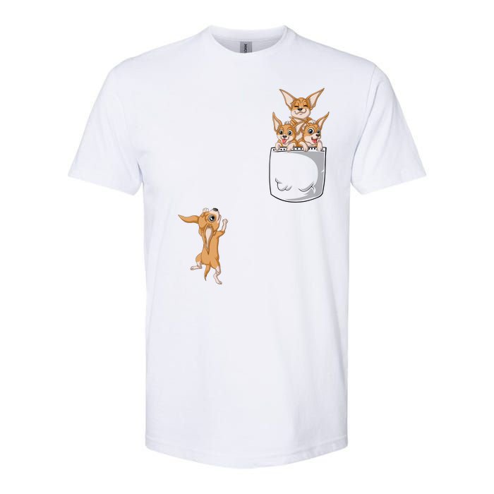 Chihuahua Pocket Softstyle CVC T-Shirt