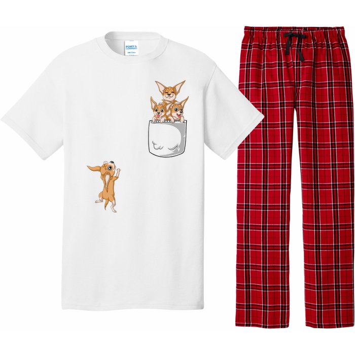 Chihuahua Pocket Pajama Set