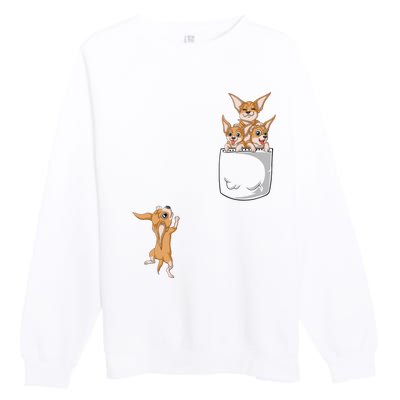 Chihuahua Pocket Premium Crewneck Sweatshirt