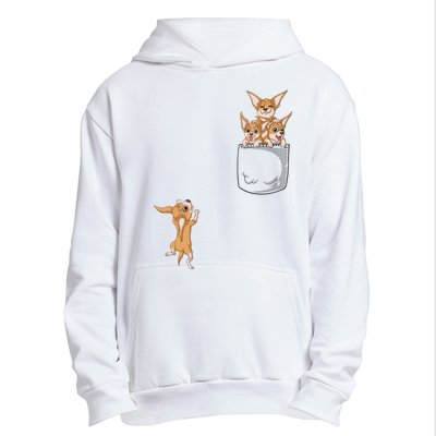 Chihuahua Pocket Urban Pullover Hoodie