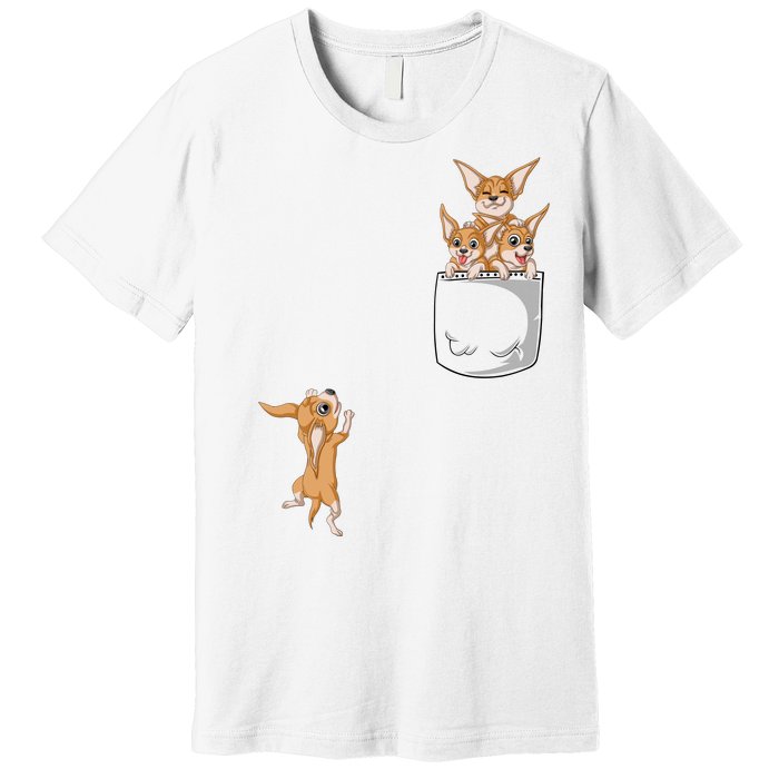 Chihuahua Pocket Premium T-Shirt