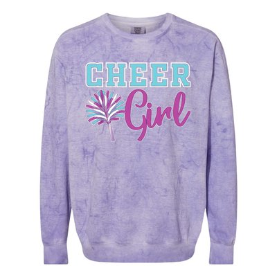 Cheerleader Practice Cheer Girl Wo Cheering Cheerleading Colorblast Crewneck Sweatshirt