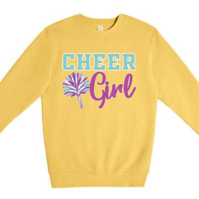 Cheerleader Practice Cheer Girl Wo Cheering Cheerleading Premium Crewneck Sweatshirt