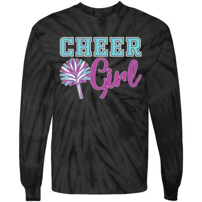 Cheerleader Practice Cheer Girl Wo Cheering Cheerleading Tie-Dye Long Sleeve Shirt