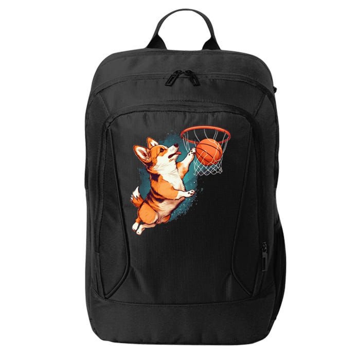 Corgi puppy Corgi Basketball for Pet Lovers City Backpack