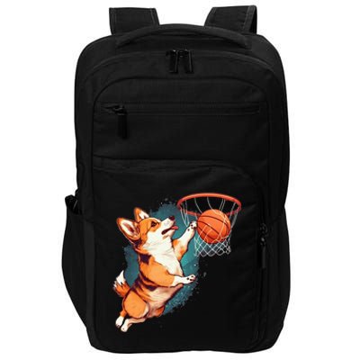 Corgi puppy Corgi Basketball for Pet Lovers Impact Tech Backpack