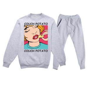 Couch Potato Premium Crewneck Sweatsuit Set