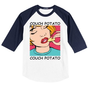 Couch Potato Baseball Sleeve Shirt